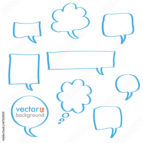 Handdrawn Speech Bubbles