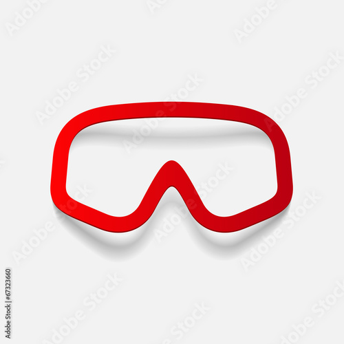 realistic design element: mask