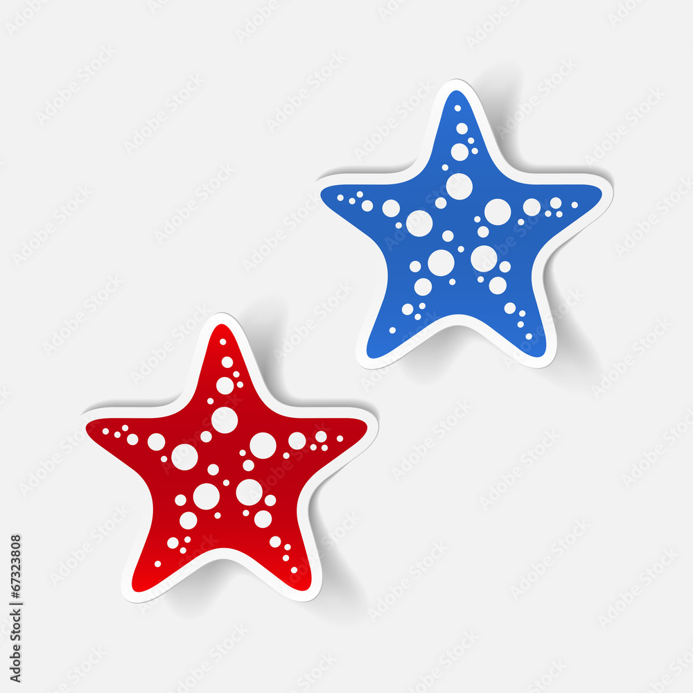 realistic design element: starfish realistic design element: starfish