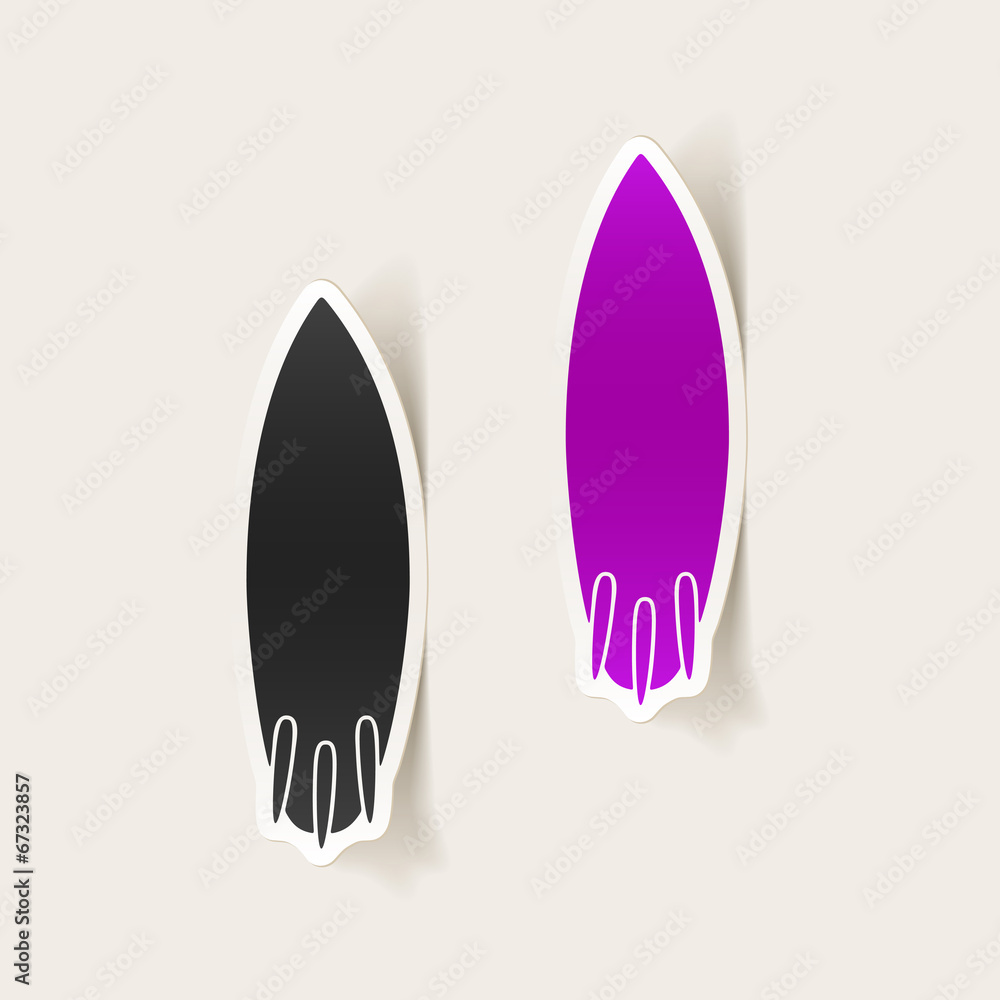 realistic design element: surfing realistic design element: surfing