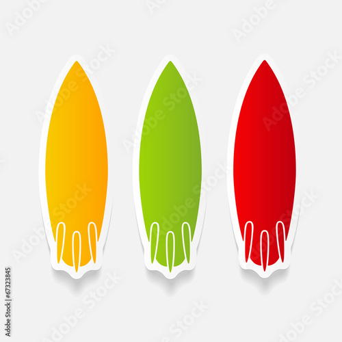 realistic design element: surfing