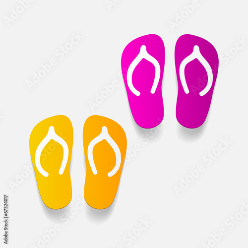 realistic design element: slippers