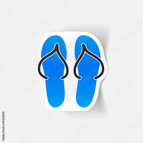realistic design element: slippers