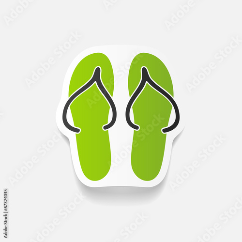 realistic design element: slippers