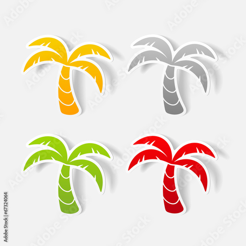 realistic design element: palm