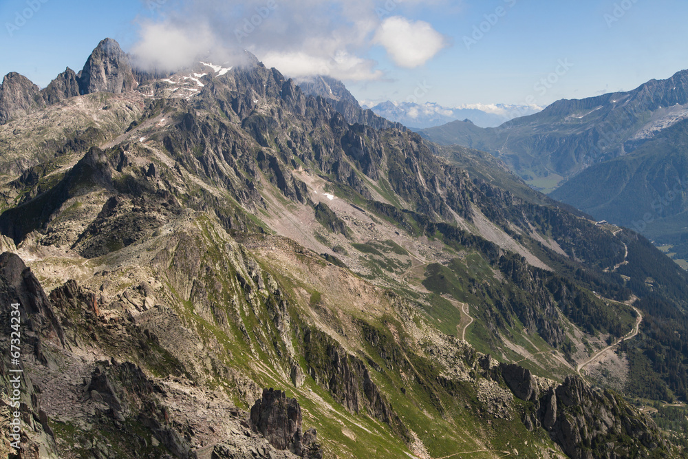 Aiguilles Rouges from Brevent Aiguilles Rouges from Brevent