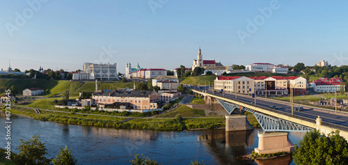 Panoramic view of downtown Grodno Belarus