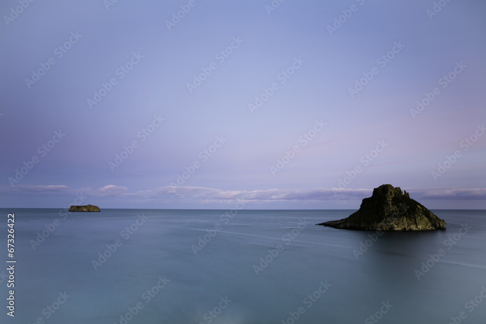 Seascape at Thatcher Rock, Torquay, Devon, Uk Seascape at Thatcher Rock, Torquay, Devon, Uk