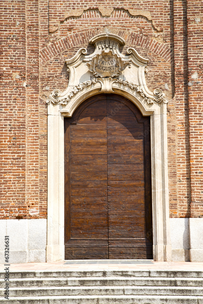 church samarate varese italy the entrance and mosaic church samarate varese italy the entrance and mosaic