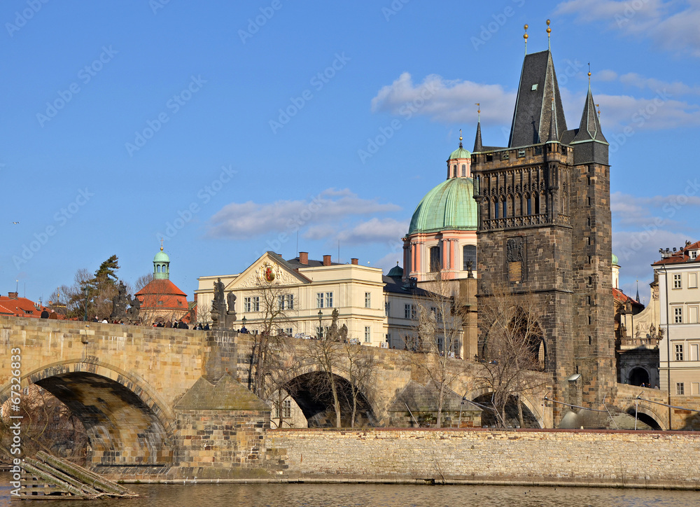 Fototapeta premium Old Town Bridge Tower in Prague