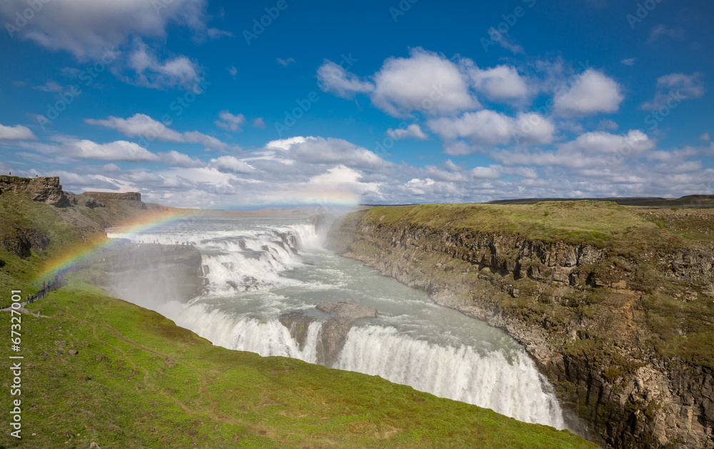 Waterfall Gullfoss, Iceland