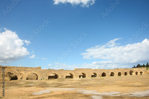 Roman aqueduct arches near Carthage