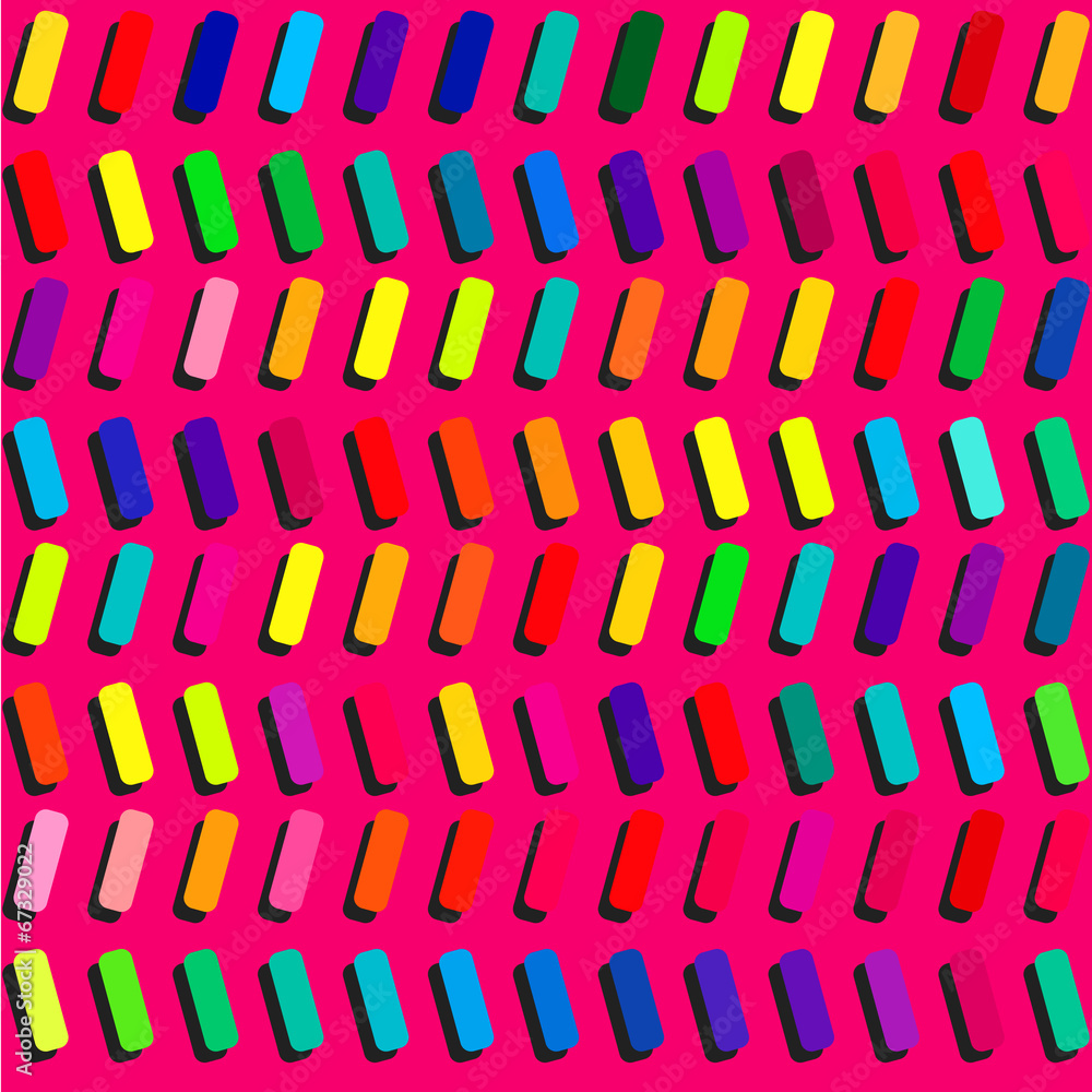 Fototapeta premium Bright blocks geometric vector background.