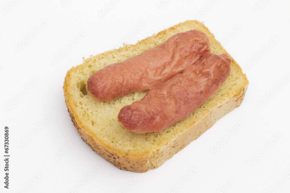 sandwich on the white background sandwich on the white background