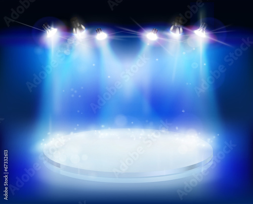 Light show. Vector illustration.