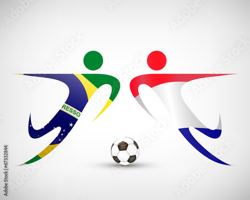 Fußball - Brasilien gegen Holland