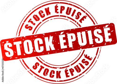 Vector sold out stamp