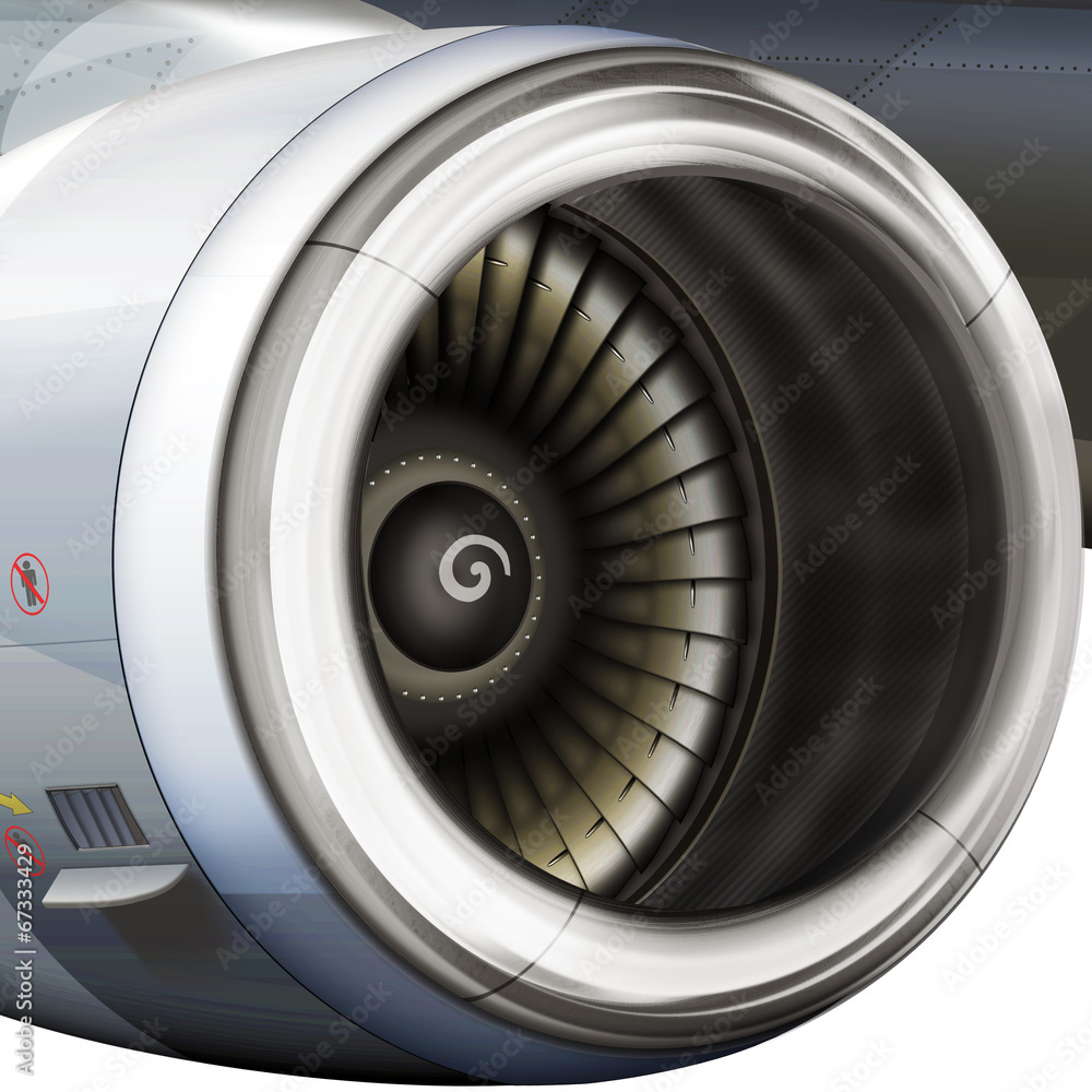modernes Flugzeugtriebwerk modernes Flugzeugtriebwerk