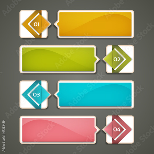 Modern infographics options banner. Vector illustration.