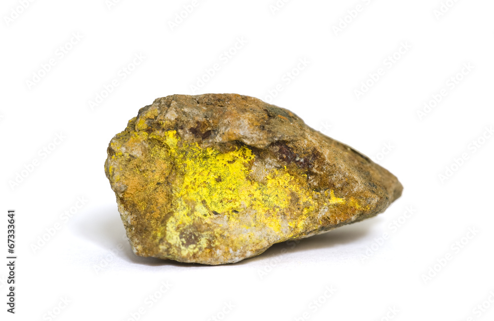 Obraz premium Steigerite. Yellow Cat dist., Utah, USA. 5.3cm across.