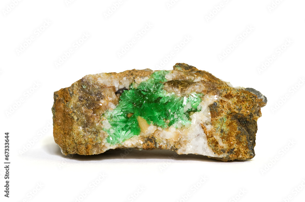 Annabergite (nickel arsenate), Attica, Greece. 4.8cm across. Annabergite (nickel arsenate), Attica, Greece. 4.8cm across.