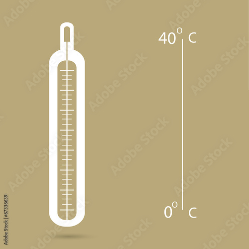 Medical thermometer web icon .