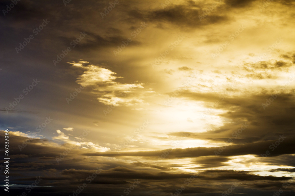 Fototapeta premium Bright and dark clouds