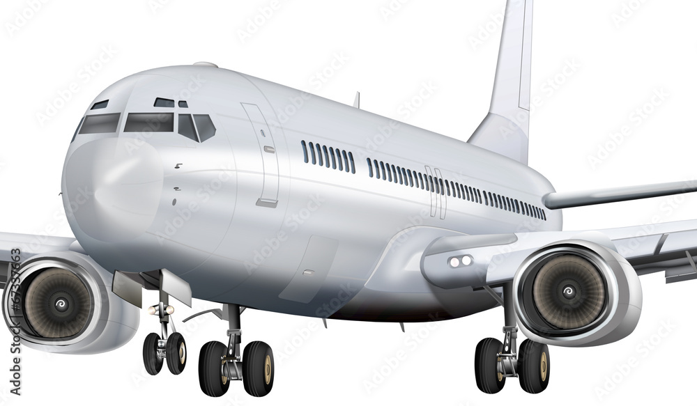 Obraz premium Passagierflugzeug freigestellt