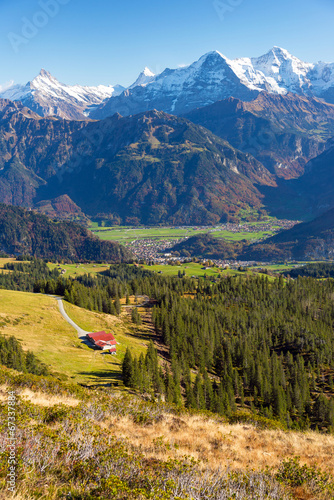 Alphütte und Eiger