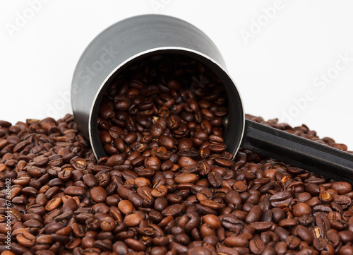 Coffee on the white background