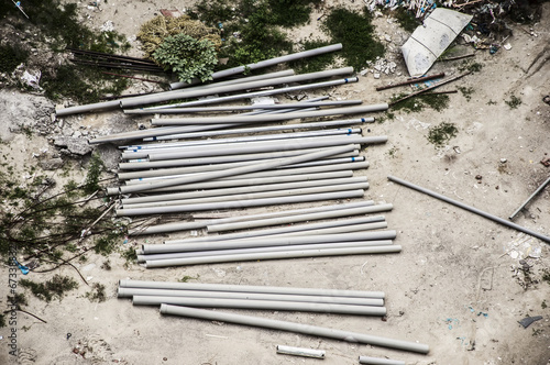 Pipes at site photo