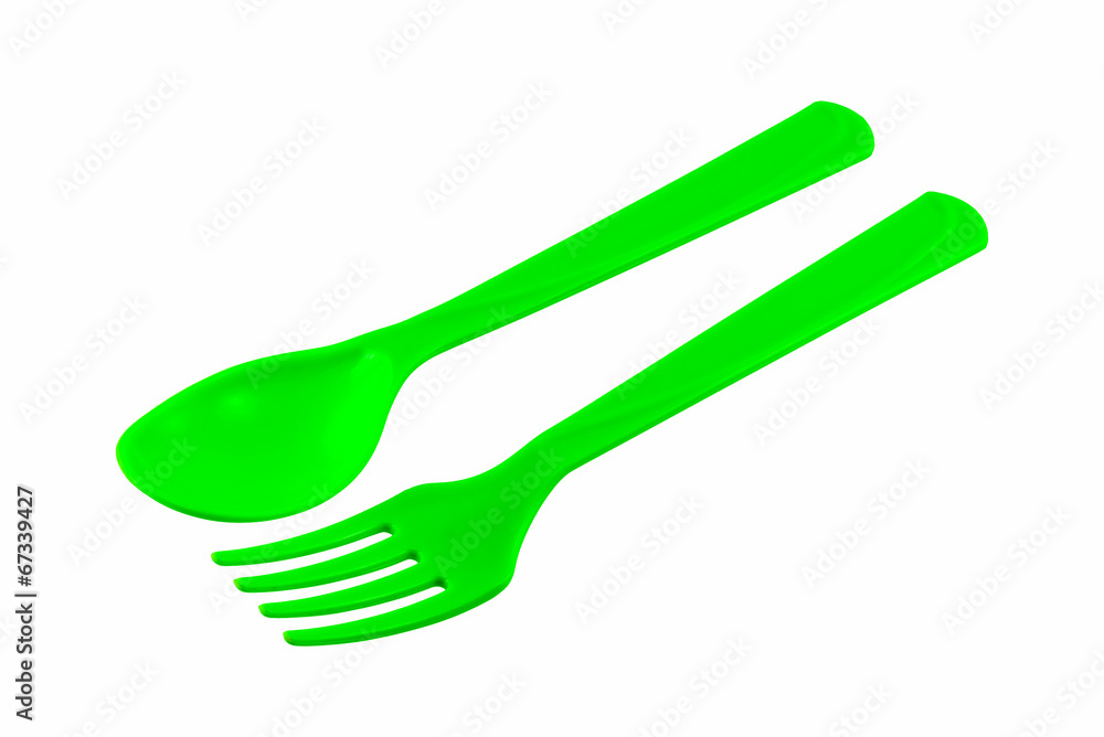 green fork spoon green fork spoon