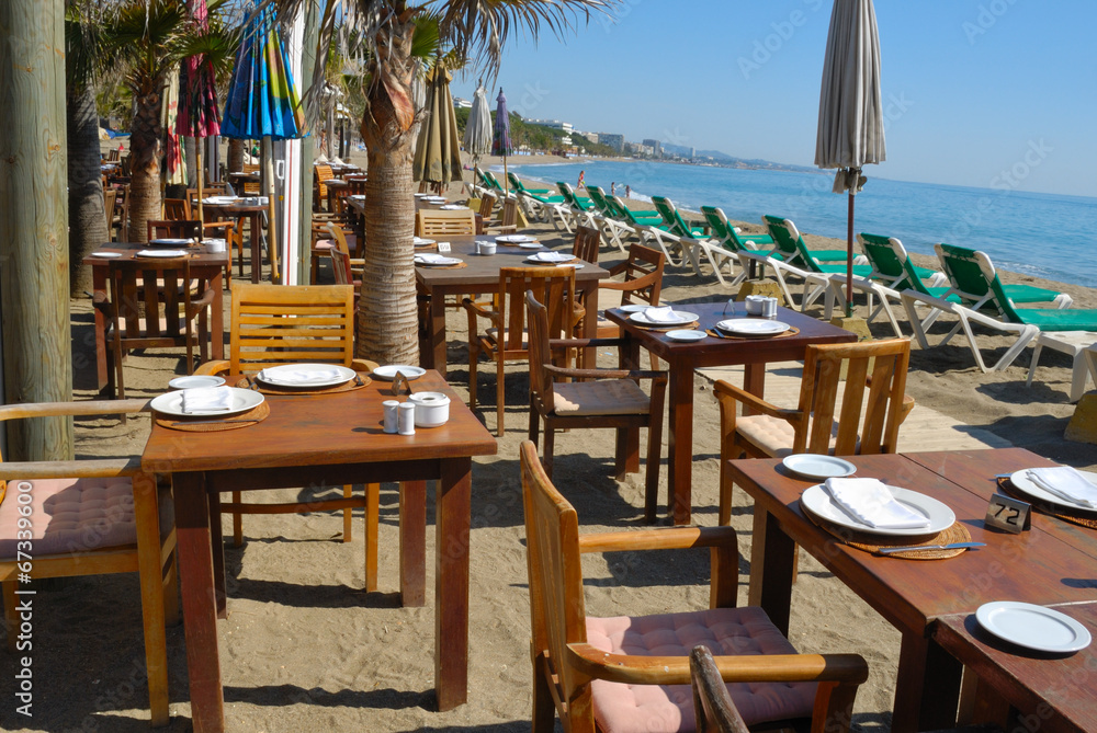 Seaview restaurant in MArbella, Spain