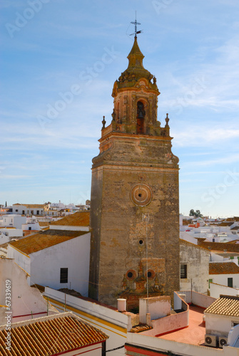 Tower surrounded by roofs, Carmona, Spain