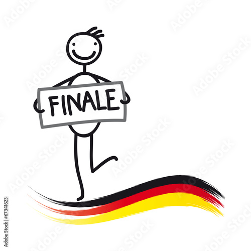 Finale - Deutschland - Flagge