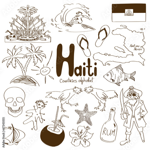 Collection of Haiti icons