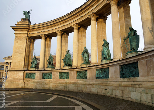 Heroes Square in Budapest (Hungary) in Europe