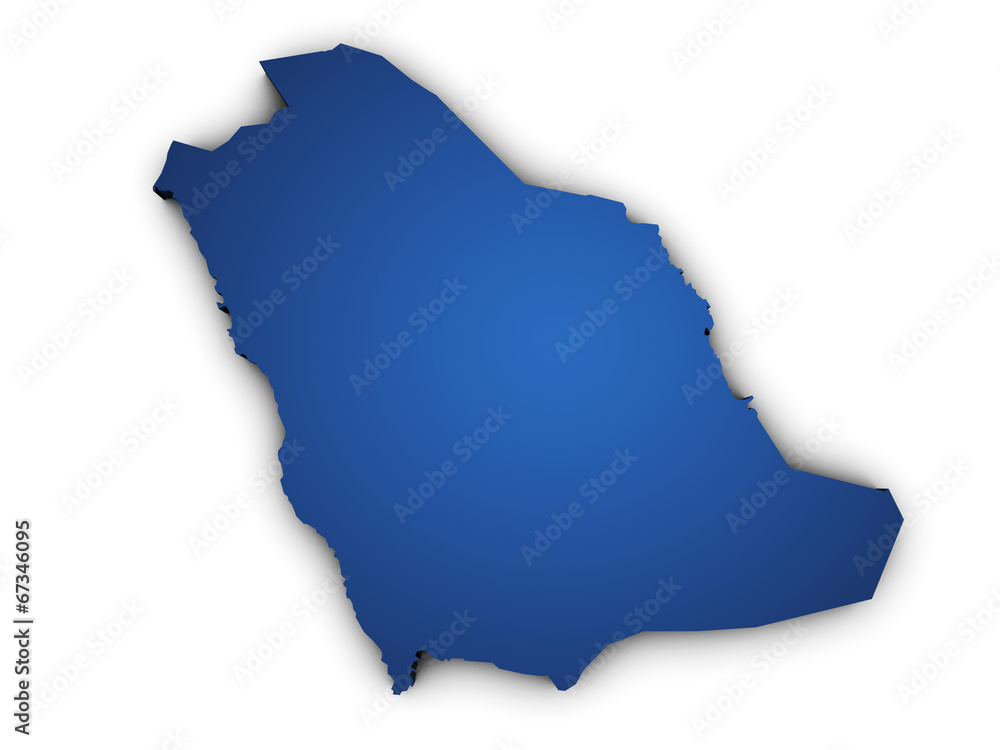 Map Of Saudi Arabia 3d Shape