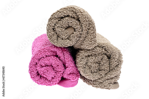 Towels Isolated on White Background