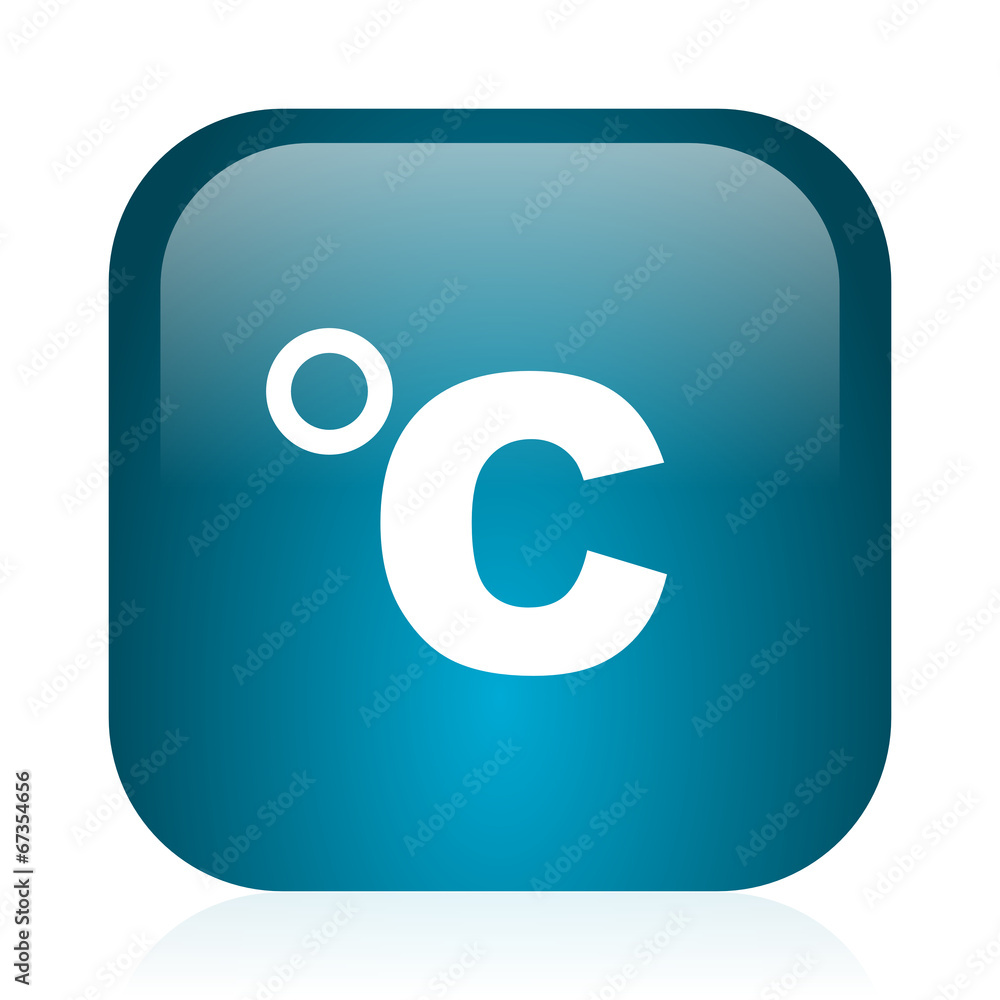 celsius blue glossy internet icon