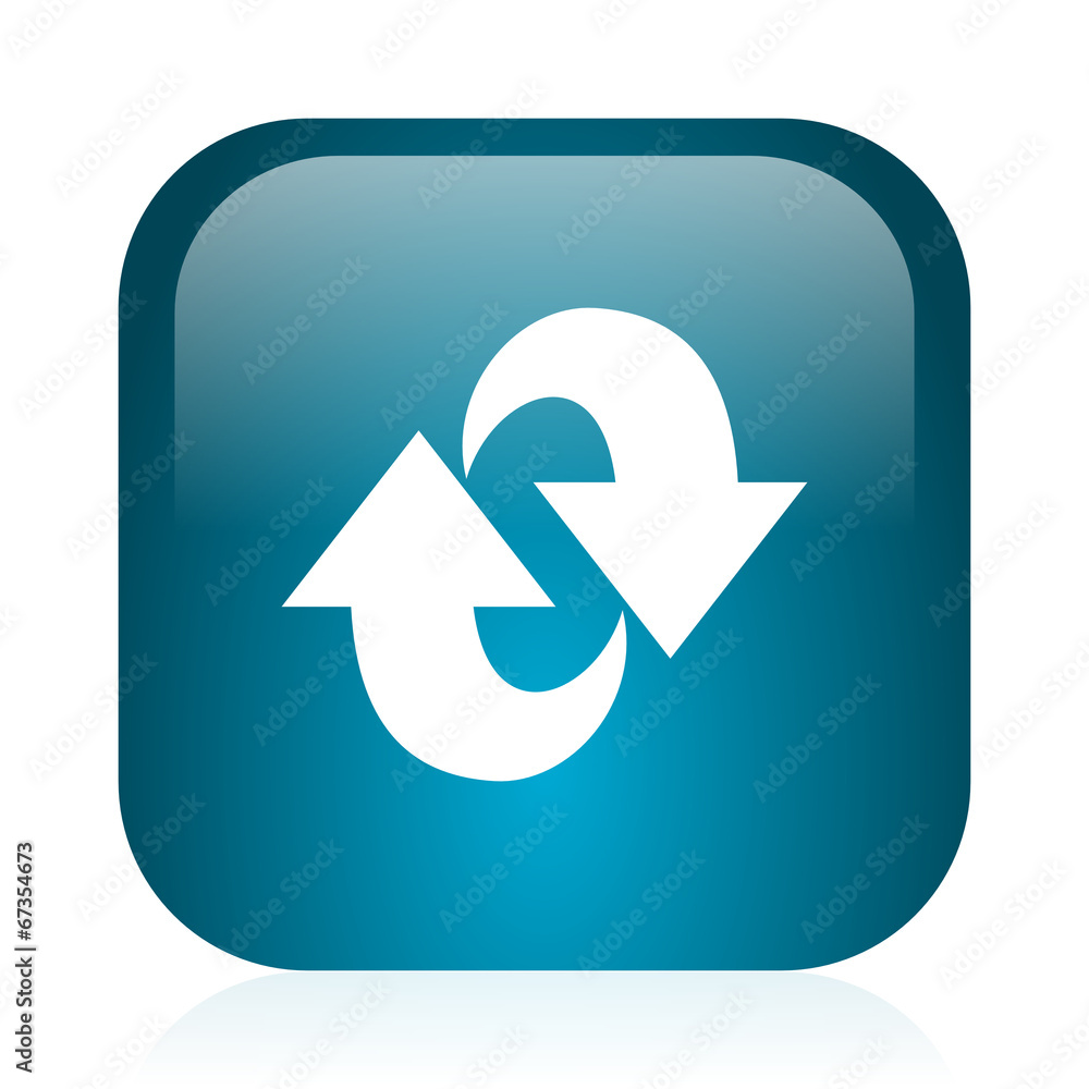 rotation blue glossy internet icon rotation blue glossy internet icon