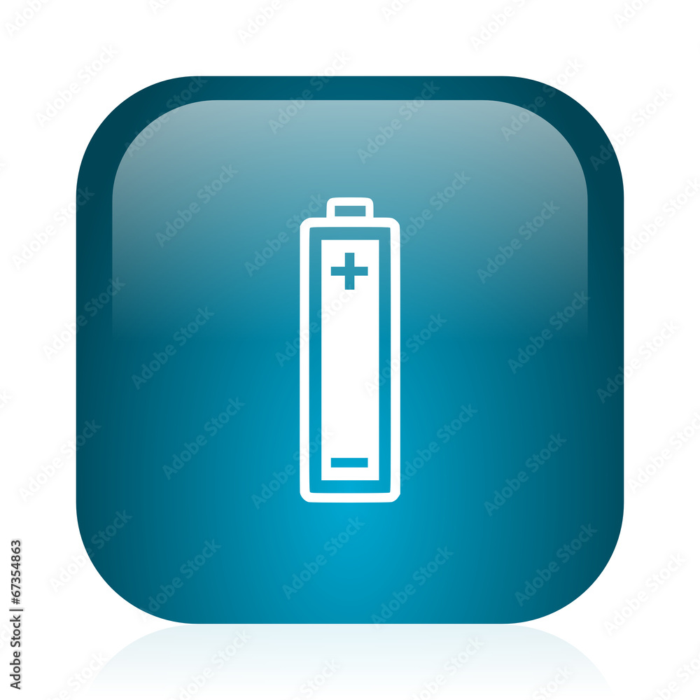 battery blue glossy internet icon battery blue glossy internet icon