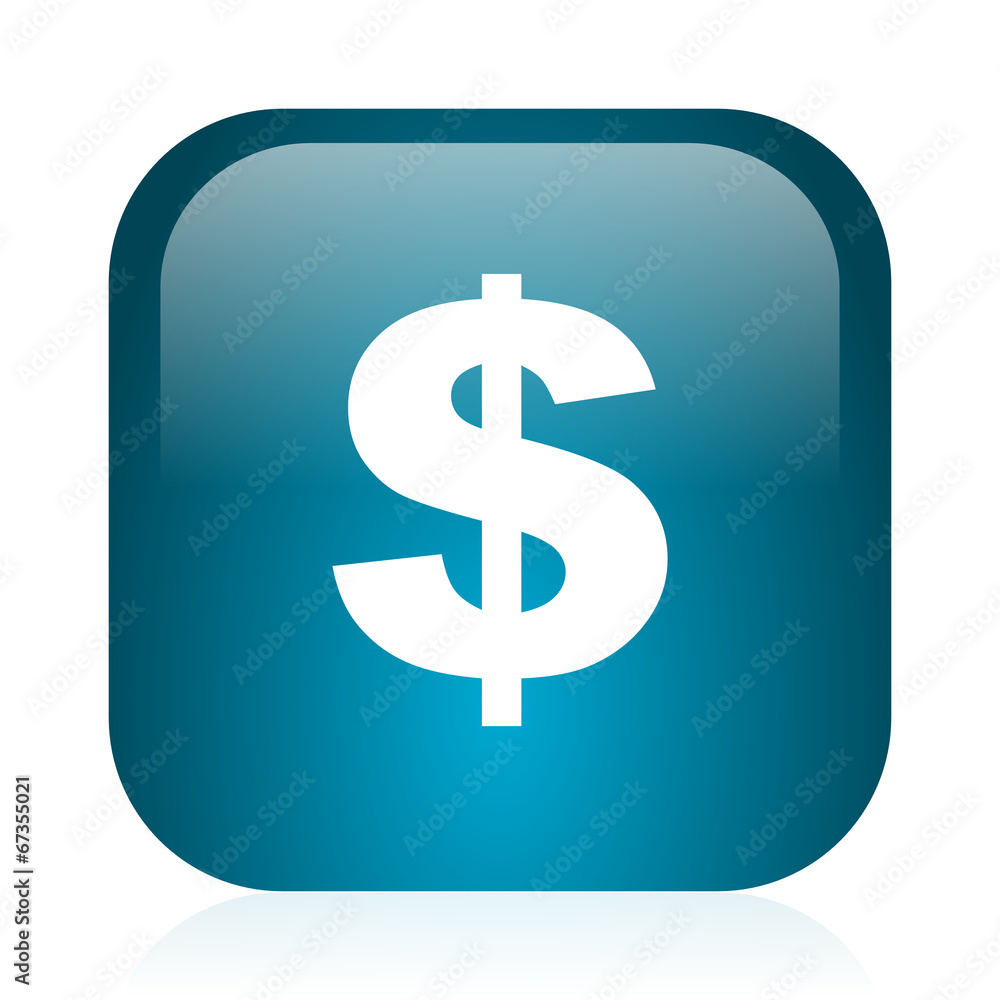 dollar blue glossy internet icon dollar blue glossy internet icon