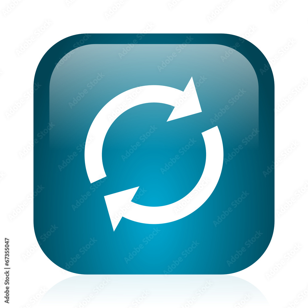 reload blue glossy internet icon reload blue glossy internet icon