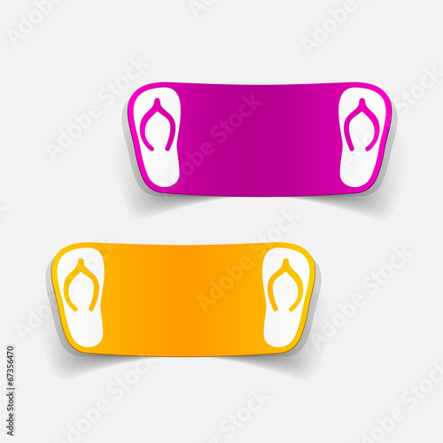 realistic design element: slippers