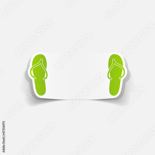 realistic design element: slippers