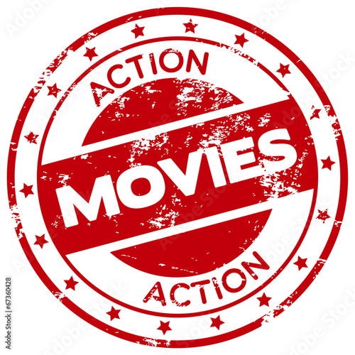 action movies rubber stamp