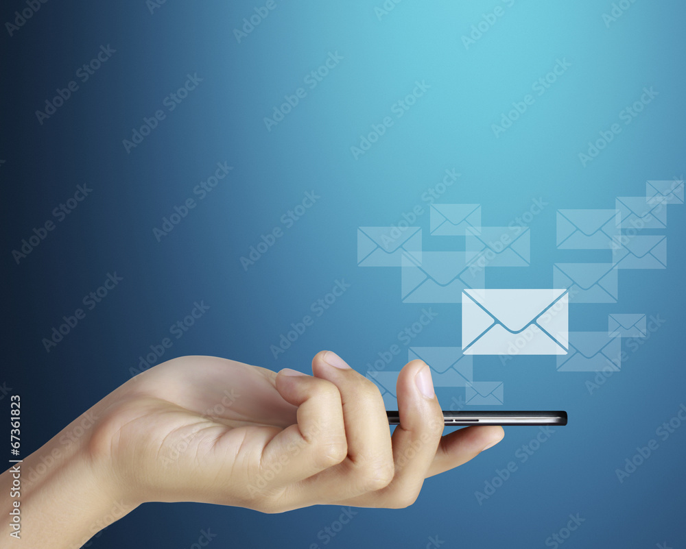 Touch screen mobile phone, in hand Touch screen mobile phone, in hand