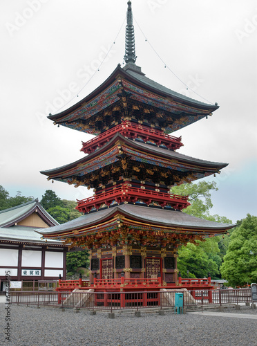 Japan. Pagoda at Narita Shinshoji temple