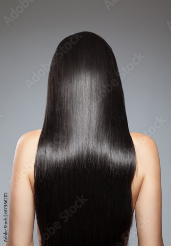 Long straight hair